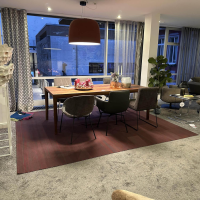 Jab Anstoetz - Teppich 320x270 Kelim 7536 212 Vision Rot Grau - 2