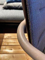 Weishäupl - 4er-Set Stuhl Aluminium Marone Beige mit Tisch Vapio - 2