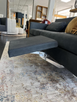 Brühl - Sofa Tomo Compact 2-Sitzer Leder Taron 99 Schwarz Winkelfuß Verchromt Höhenverstellbar - 4