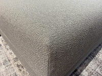 Brühl - Ecksofa Moule Medium Stoff 3677 0095 Grau Tellerfüße Metall Glänzend Verchromt Mit Verstellung Und Tischablage - 6