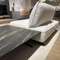 JOOP! - Sofa Living Elements 8169 Stoff JOOPD18 Wolke/ Joop D19 Natur (24) Kufe Anthrazit Pulverbeschichtet - 10