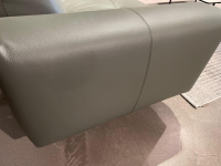 Rolf Benz - Rolf Benz Sofa 50 Leder 38 106 Mittel Grüngrau Füße Stahl Glatt Verkehrsschwarz Matt Pulverbeschichtet - 5