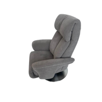 himolla - Relaxsessel 7627 XS Stoff Nuvano Stein Grau Drehteller Edelstahl Mit Elektrischer Aufstehhilfe - 5
