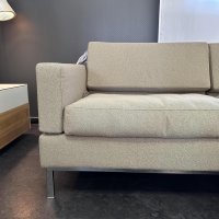 Brühl - Ecksofa Tomo Soft Stoff 3677 020 Grau Braun Füße Metall Glänzend Verchromt Mit Verstellbaren Rückenlehnen - 4