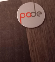 Pode - Salontisch Tripod Massivholz Eiche Pinegrey Gestell Grau Lackiert - 2