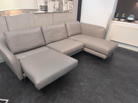 Gyform - Ecksofa Gorno Leder Linea 4 Asfald 660 Grau Inklusive Sitzauszug - 4