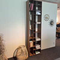 Zeitraum - Regal Code 1 Amerikanischer Nussbaum Furniert MDF Anthrazit Kante Offen - 2