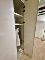 Contur - Kleiderschrank Loretto Dekor Cemento Chiaro Grau Inklusive Kommode Mattlack Madreperla Grau - 11