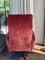 IP Design - Funktionssessel Heavens Place Stoff Carlucci City Velvet CA7832 063 T Rot Sternfuß Metall Schwarz - 9