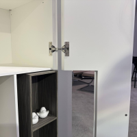 MDF Italia - Regal Inmotion Lack Weiß X042 Holz Natur Grau - 8