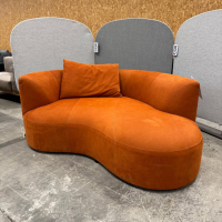 COR - Recamiere Siwa 58201 Leder 685 Terrakotta Orange Braun Inklusive Rückenkissen - 2