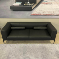 Walter Knoll - Sofa Jaan Living 782 30 Leder Palladio Nero Schwarz Gestell Aluminium Schwarz Matt Pulverbeschichtet - 3