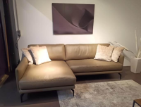 Violetta - Ecksofa Antonia In Leder Braun Ohne Dekokissen - 5