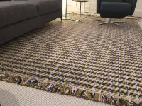 Kvadrat - Teppich 200x300 Dashes New Zealand Schurwolle 0931 Olive Rosa Schwarz Weiß 200x300 - 2