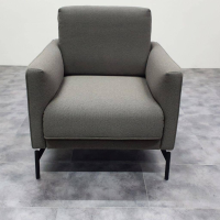 Johann Jakob - Sessel 1360 04 E14 Stoff 24 QFashion Grey Grau Gestell Metall Anthrazit - 5