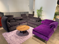 Werther - Sofa Elements Frei Kombinierbar Stoff Bicolor Lila Schwarz 7832-095 7832088 - 6