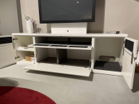 Rietberger Möbelwerke - Wohnwand Vision Lack Weiß Inklusive TV-Halterung und Wandboard - 7