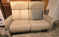 himolla - Polstergruppe Cansas Leder Longlife Quarz 24 Beige Füße Aluminium Silber Inklusive Kissen - 4