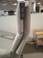 Steinpol - Sessel Charly Style Plus Stoff Cora Clean Stone Grau Sternfuß Metall Schwarz Matt Mit Manueller Funktion - 2