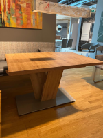 K+W - Funktionstisch Vari Artisan Eiche Nachbildung Bodenplatte MDF Edelstahldekor Mit Ansteckplatte - 6