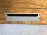 Schröder Franz - Wohnwand Kitzalm Solid Plus K050 Kernasteiche Natur Furniert Gebürstet Akzentglas Schiefer Grau Inklusive Beleuchtung - 9