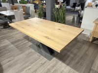 Gwinner - Esstisch ET612-180 Platte Balkeneiche Natur Lackiert Gestell Metall Seidenmatt Anthrazit - 5