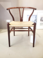 Carl Hansen & Søn - 4er-Set Y-Stuhl Ltd. Edition Mahagoni Schleiflack Natur Geflecht - 2