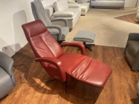 Activineo - Sessel Boss Leder L30 WL Rouge Rot Gestell Metall Schwarz - 5