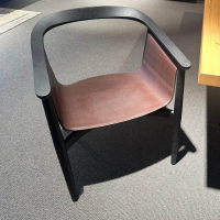 Zeitraum - Stuhl Pelle Cord Eiche Graphitschwarz Kernleder Schwarz (28 Stück vorhanden) - 7