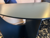 Interlübke - Beistelltisch Pical Halbkreisförmig HPL Mattlack M83 Navy Blau - 2