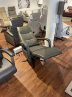 Activineo - Relaxsessel Bono Leder L50 WP Avocado Grün Gestell Metall Schwarz Mit Herz Waage Funktion - 6
