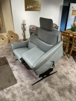 himolla - Sofa Cumurex 6270 Leder 22 Soft Nappa Jade Blau Gestell Metall Schwarz Pulverbeschichtet Mit Relaxfunktion - 6
