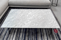 B&B Italia - Couchtisch Dieses Platte Marmor Carrara Weiß Gestell Schwarz Verchromt Lackiert - 3