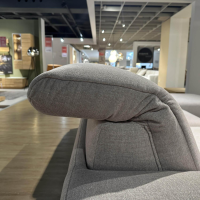 Mondo - Ecksofa Ensemble Shima Stoff Escana Naturel Beige Füße Metall 01BR Brushed - 10