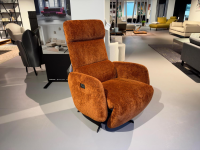 Brühl - Sessel Tele Marc 1 Stoff 4401 50 Orange Kreuzfuß Stahl Schwarz Mit Verstellung - 2