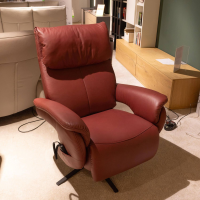 Comfortmaster - Sessel Easyswing 7304 Leder 24 Longlife Cabern Rot Sternfuß Anthrazit Pulverbeschichtet - 4