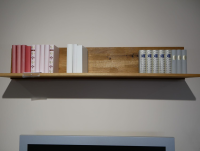 Natura - Wohnwand Missoula Wildeiche Massiv Geölt mit Schroppung - 8