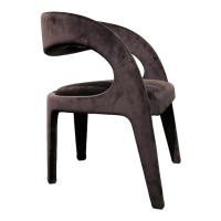 Fendi Casa - 4-er Set Berenice Chair 2 Stoff A073 Black 2 Stoff A045 Paprika - 8