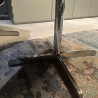 De Sede - Sessel Lomo Stoff Samt Dunkelblau Gestell Verchromt Inklusive Hocker - 2