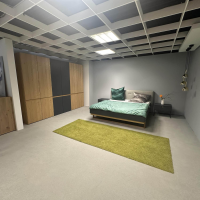 Hülsta - Schlafzimmer Amana Stupermatt Salbeigrün Grün Grau Akzent Und Kufe Eiche Natura - 2