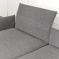 IP Design - Sofa mit Longchair Cube Air Stoff Cooper BW1779-191 Grau - 2