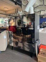Piure - Schrank Nex Glamour Korpus Mattlack 43 Coal Fronten Spiegelglas 02 Luna - 5