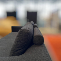 Bielefelder Werkstätten - Sofa Long Island Stoff Rhett BW1790-191 Anthrazit Fuß Esche Braun - 4