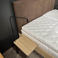 Team 7 - Bett Float L7 Kopfteil Naturleder 77720 Umbra Braun Gestell Eiche Weißöl Inklusive Matratzen Und Topper - 8