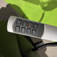 Polsteria - Relaxsessel Relaxa Feeling HV Leder Longlife Evita Anthrazit Sternfuß Edelstahl Schwarz Gebürstet - 8