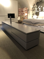 Interlübke - Sideboard Cube Gap Lack Nebel Grau Mit Innenauszug Und Kabelmanagement - 7