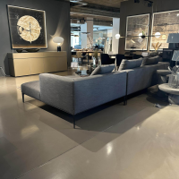 Walter Knoll - Ecksofa Jaan Living Stoff Bora 7748 Slate Grau Fuß Schwarz Matt Pulverbeschichtet Inklusive Kissen - 3