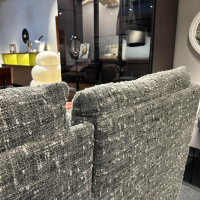 Meridiani - Bett Kira Stoff Cardiff 02 Grau Füße Holz Schwarz Gebeizt ohne Lattenroste ohne Matratzen - 4