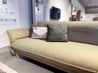 Hülsta - Ecksofa hs.430 Stoff 024-22 Grau Beige ohne Dekokissen - 3