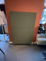 Müller Möbelwerkstätten - Sekretär Flatmate Linolium Olive Grün Mit Birkenschichtholzkante Ordnungsset Metall Olive Grün - 2